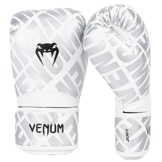 Venum Contender 1.5 XT Guantes de boxeo - Blanco/Plata - 10 oz