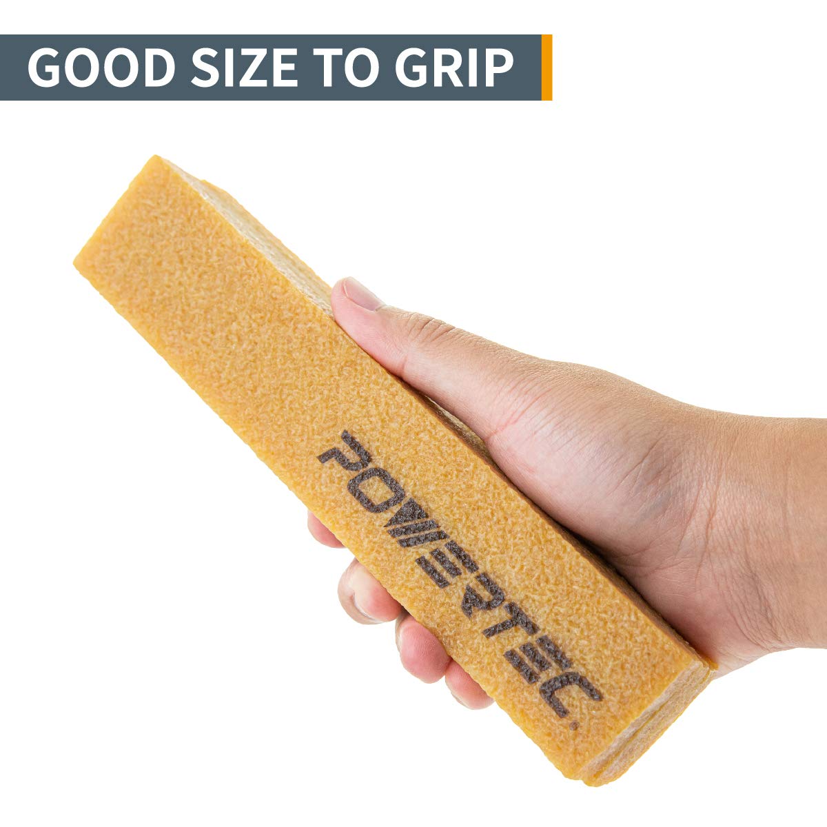 POWERTEC 71002 Barra de limpieza abrasiva para lijar cinturones y discos | Borrador de goma natural - Herramientas de carpintería para lijar la perfección