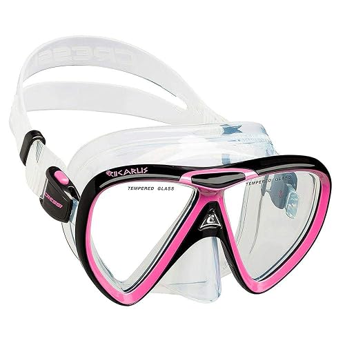 Cressi Kit de Snorkel para Adultos, máscara y Snorkel - Equipo de Calidad para Descubrir el Mundo Submarino | Ikarus & Orion: Diseñado en Italia