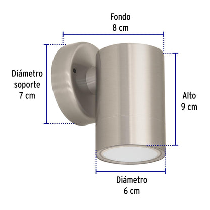 Volteck Lait ARB-202L, Arbotante satín de LED 5 W de acento 1 spot luz cálida