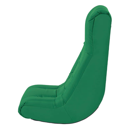 FDP mecedora de video suave, silla de piso acolchado para niños, adolescentes y adultos, ideal para leer, jugar, meditar, Verde
