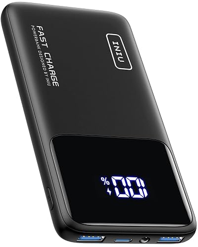 INIU Power Bank 10000mAh, 22.5W Bateria Portatil, PD3.0 QC4.0 Pila Portatil, USB C Entrada&Salida Cargador Portatil para iPhone 17 16 Pro MAX 15 14, Samsung S23 Ultra S22, Huawei, iPad Pro, Airpods