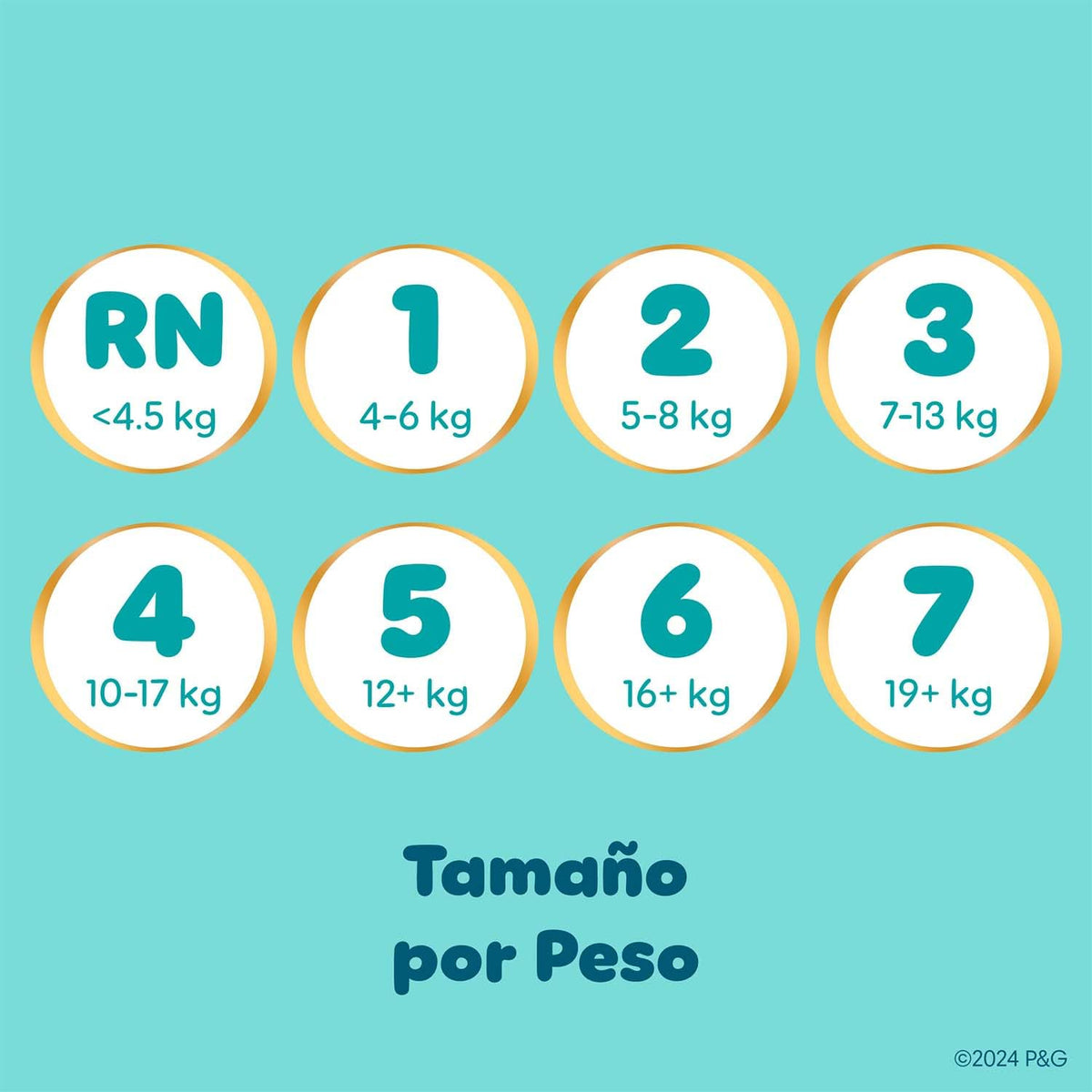 PAMPERS Swaddlers Pañales Desechables Unisex Etapa 0, 124 Uds, Bebé -4,5 Kg
