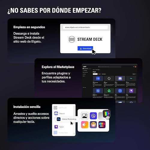Elgato Stream Deck MK.2, controlador de estudio | Acciones de activación en OBS, Twitch, YouTube y más, comentarios visuales, cientos de complementos, funciona con Mac y PC