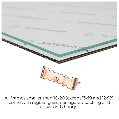 ArtToFrames 6x11 Inch Satin White Frame Picture Frame, 2WOMFRBW26074-6x11