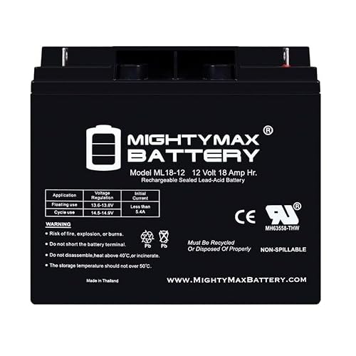 Mighty MAX Battery ML18-12 12V 18 AH SLA Battery - Producto de la Marca