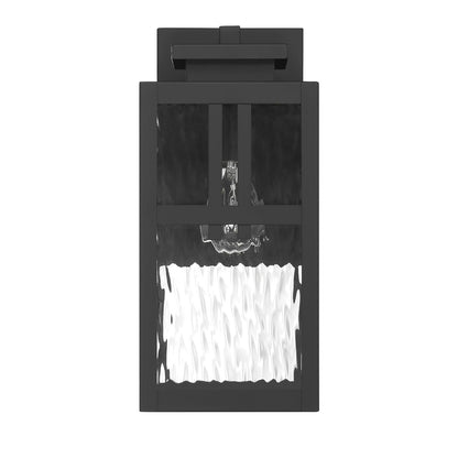 Hunter Fan, Colgante de pared Aspenbrook Negro Mate para Exterior 1 Luz, 14 pulgadas