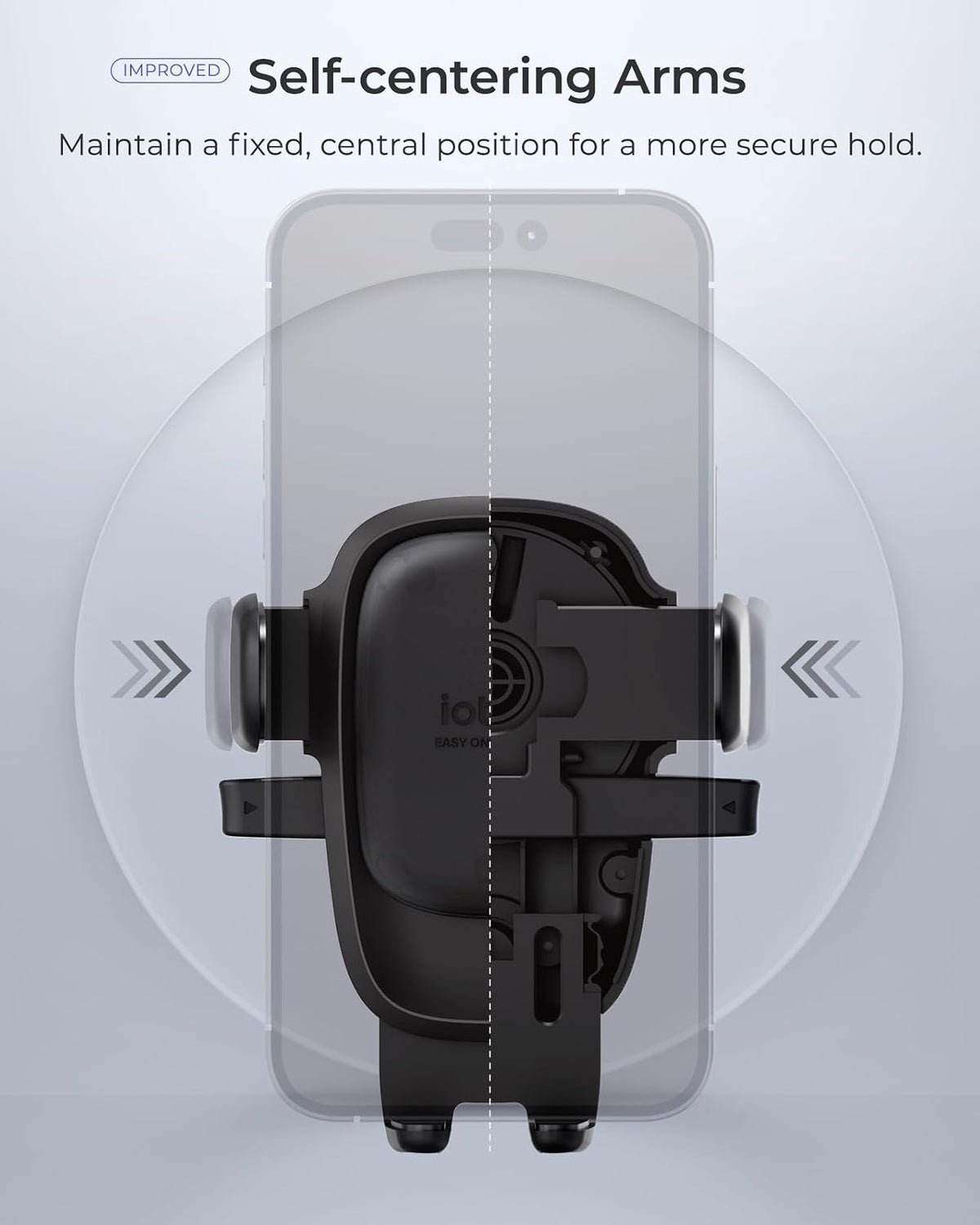 iOttie Easy One Touch Advanced Soporte Universal para salpicadero y Parabrisas con Ventosa para iPhone, Samsung, Google, Todos los teléfonos Inteligentes
