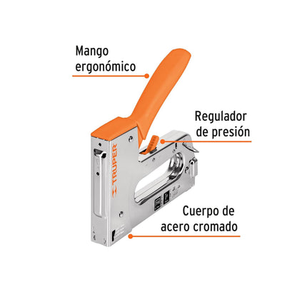 Truper ET-50, Engrapadora tipo pistola, uso rudo