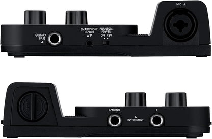 Roland GO:Mixer PRO-X Mezclador de audio portátil para crear vídeos musicales de sonido profesional, transmisiones en directo y podcasts con dispositivos móviles. (GOMIXERPX)