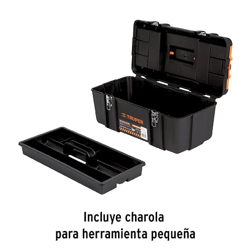 Truper CHP-20XC, Caja para herramienta 20" compartimentos y broches metálicos