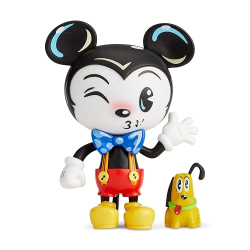 Enesco World of Miss Mindy Presents Disney - Figura de Vinilo de Punto de colección Disney, Mickey Mouse, Multicolor, 17.78 cm, 1