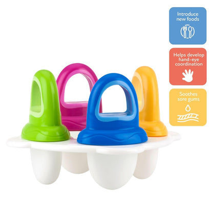 Nuby Garden Fresh Fruitsicle Frozen Bandeja para Paletas, Multicolor, Paquete de 1, Paquete de 1