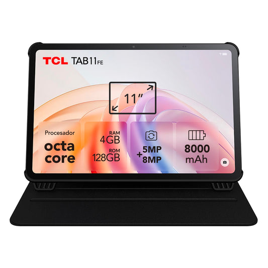 TCL Tab 11 FE | Tablet Android 14 | Pantalla 10.95” | 4GB RAM + 128GB | Flip Cover
