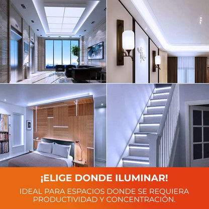 Tecnolite Tira LED Luz de Día 5 Metros 12W - Plug and Play, Uso en Interiores, No atenuable, 1 Pieza