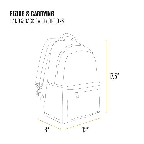 Carhartt 21l Classic Laptop Backpack, Water-resistant Pack W/ 15" Laptop Sleeve and Organizational Compartments Mochila 21L Unisex adulto