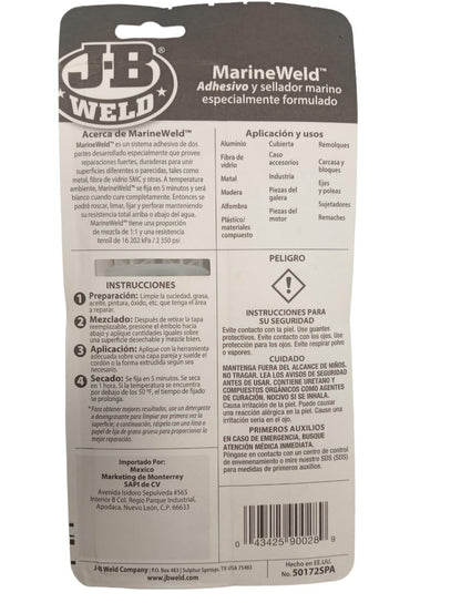 J-B Weld JB Weld Oficial Adhesivo a Prueba de Agua 50172SPA 25ml
