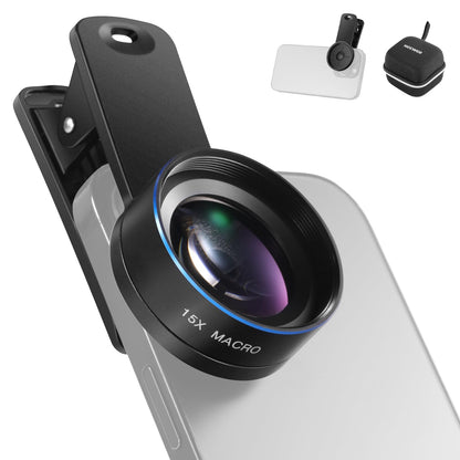 NEEWER Basics Kit de Lentes para Celular, Gran Angular 0.45x y Macro 15x - LS-69
