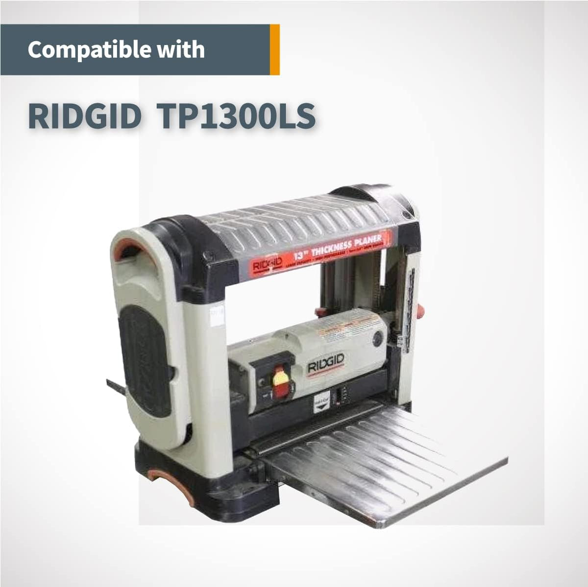 POWERTEC 12828 - Cuchillas cepilladoras de 13 pulgadas para RIDGID R4330, TP1300LS, repuesto para cuchillos cepilladores AC20502, juego de 3