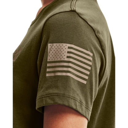 Under Armour Nueva Camiseta con Bandera de la Libertad Camisa Mujer