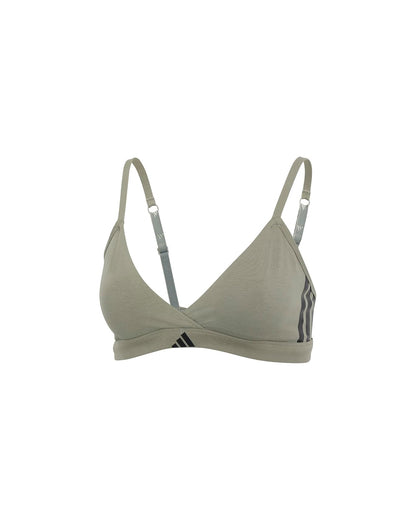 Adidas 3 Stripes Active Essentials Cotton Triangle Wrap Bralette Sujetador Mujer