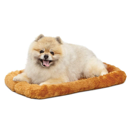 MidWest Cama para Perro o Gato con Refuerzo Acolchado - Canela - Escapada nocturna - 22 pulgadas