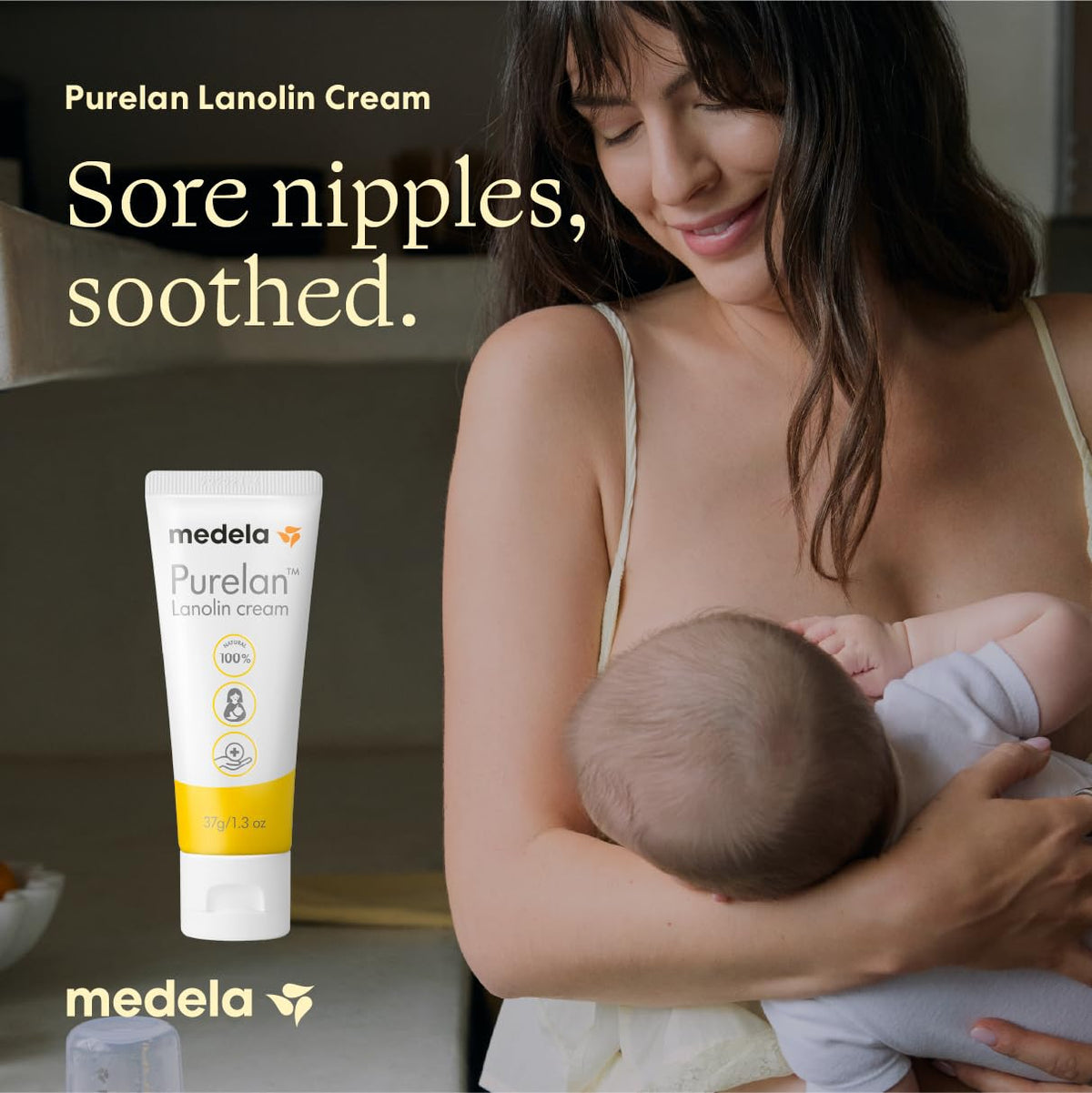 Medela | Crema Lanolina Purelan | Ungüento para Pezones Resecos | Lactancia | Contiene: 1 pieza