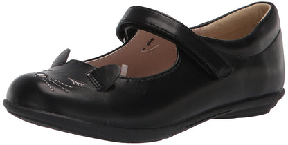 The Children's Place Zapatos Mary Jane Borde Festoneado para Niña - 21.5 cm - Gato negro