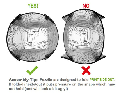 Fozzils Snapfold™ Solo Pack (taza, cuenco, plato)