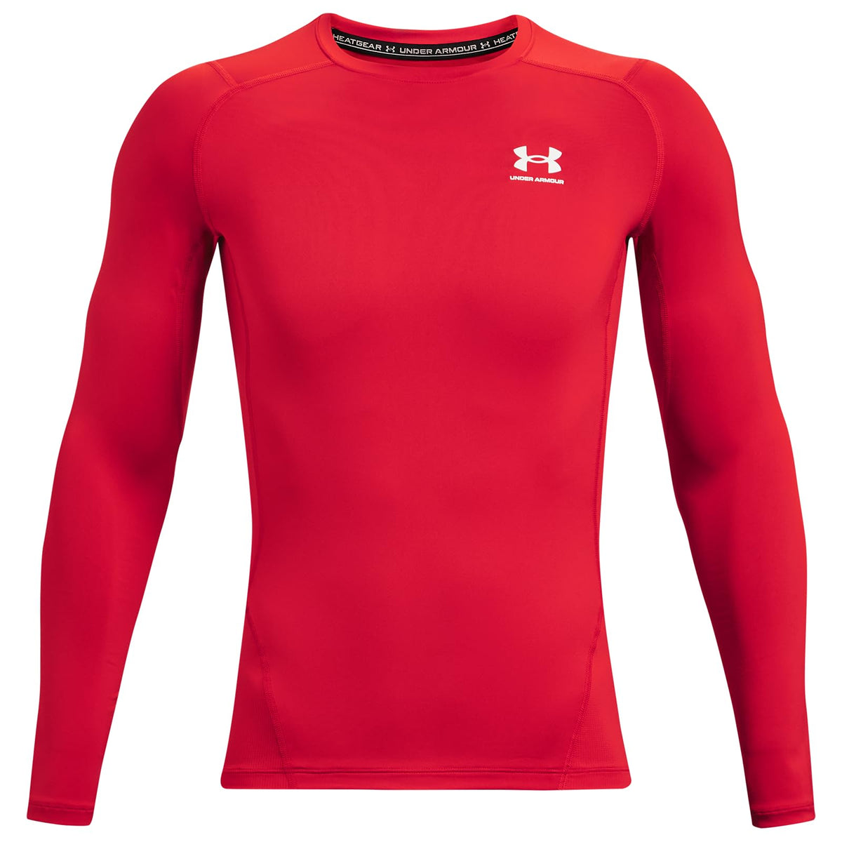 Under Armour HeatGear Playera de Compresión Manga Larga Hombre - CH - Rojo (Red - White - 600)