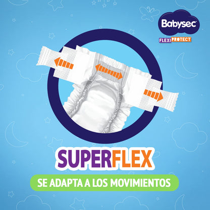 Babysec Flexi Protect Pañal para Bebé Talla G Unisex con 36 Piezas