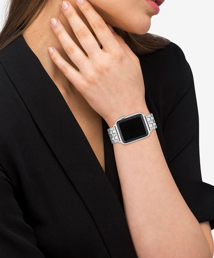 COACH Correa para Apple Watch, compatible con Apple Watch de 38 mm, 40 mm, 41 mm, correa intercambiable, diseño de vidrio para un aspecto deslumbrante, personaliza tu estilo