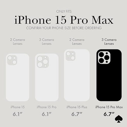 Kate Spade New York - Funda para Apple iPhone 15 Pro MAX, Compatible con Funda MagSafe - Ondulada Iridiscente