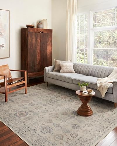 Loloi II Hathaway Collection HTH-04 Beige/Multi 7'-6" x 9'-6" Area Rug
