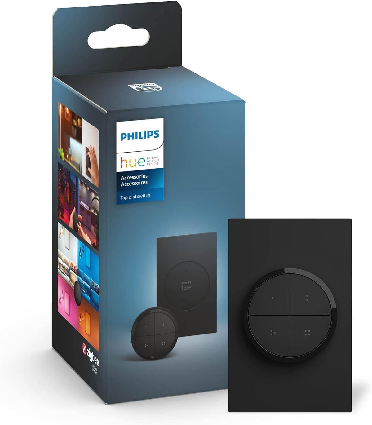 Philips Hue 578773 Tap NAM Interruptor de esfera negra, 2 piezas