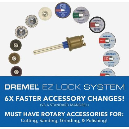 Dremel 2615E728AB Set/Kit de Accesorios EZ Lock, 11 piezas