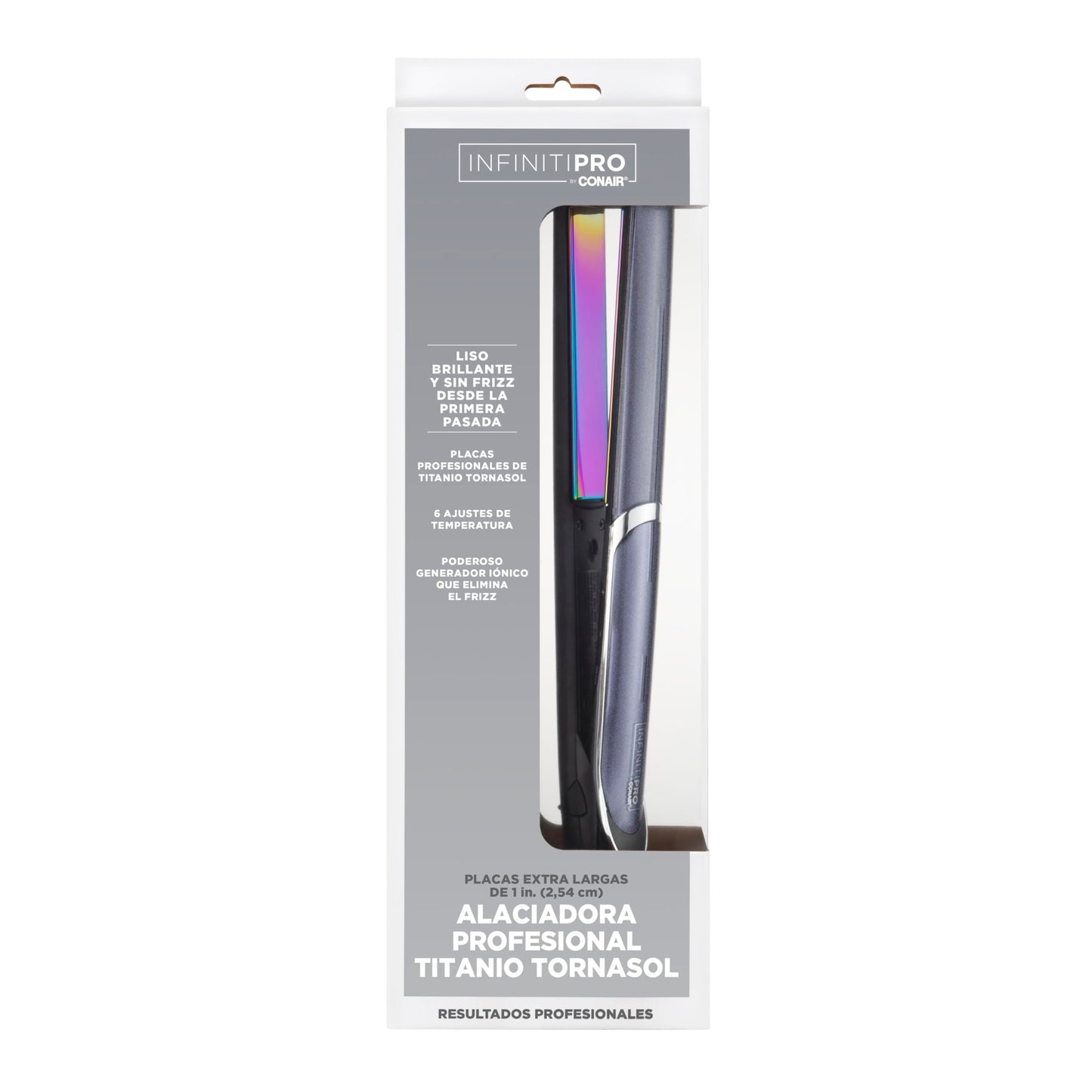 Conair Alaciadora cs207es con placas de titanio tornasol, 0.49 kilograms, 1 Count