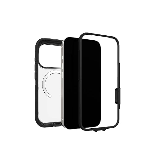 OtterBox - Funda Transparente para iPhone 17 Pro Defender Series Pro XT, Lado Oscuro, Color Negro, Resistente, Resistente y Duradera, a presión en MagSafe