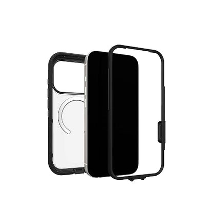 OtterBox - Funda Transparente para iPhone 17 Pro Defender Series Pro XT, Lado Oscuro, Color Negro, Resistente, Resistente y Duradera, a presión en MagSafe