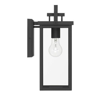 Hunter Fan, Colgante de pared Timbergrove Negro Mate para Exterior 1 Luz, 14 pulgadas