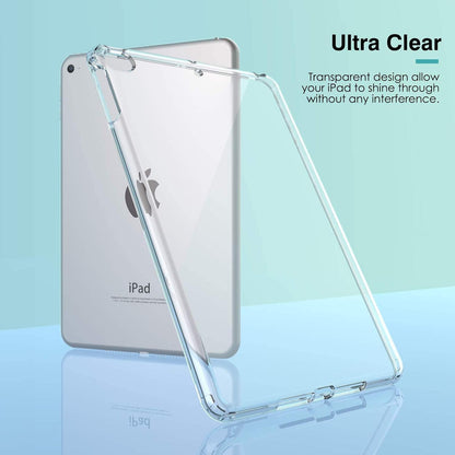 ORIbox - Funda para iPad 7th y iPad 8th y iPad 9th Gen [10.2 Pulgadas] Transparente, con protección de 4 Esquinas a Prueba de Golpes, Cubierta Trasera de TPU para iPad, Transparente