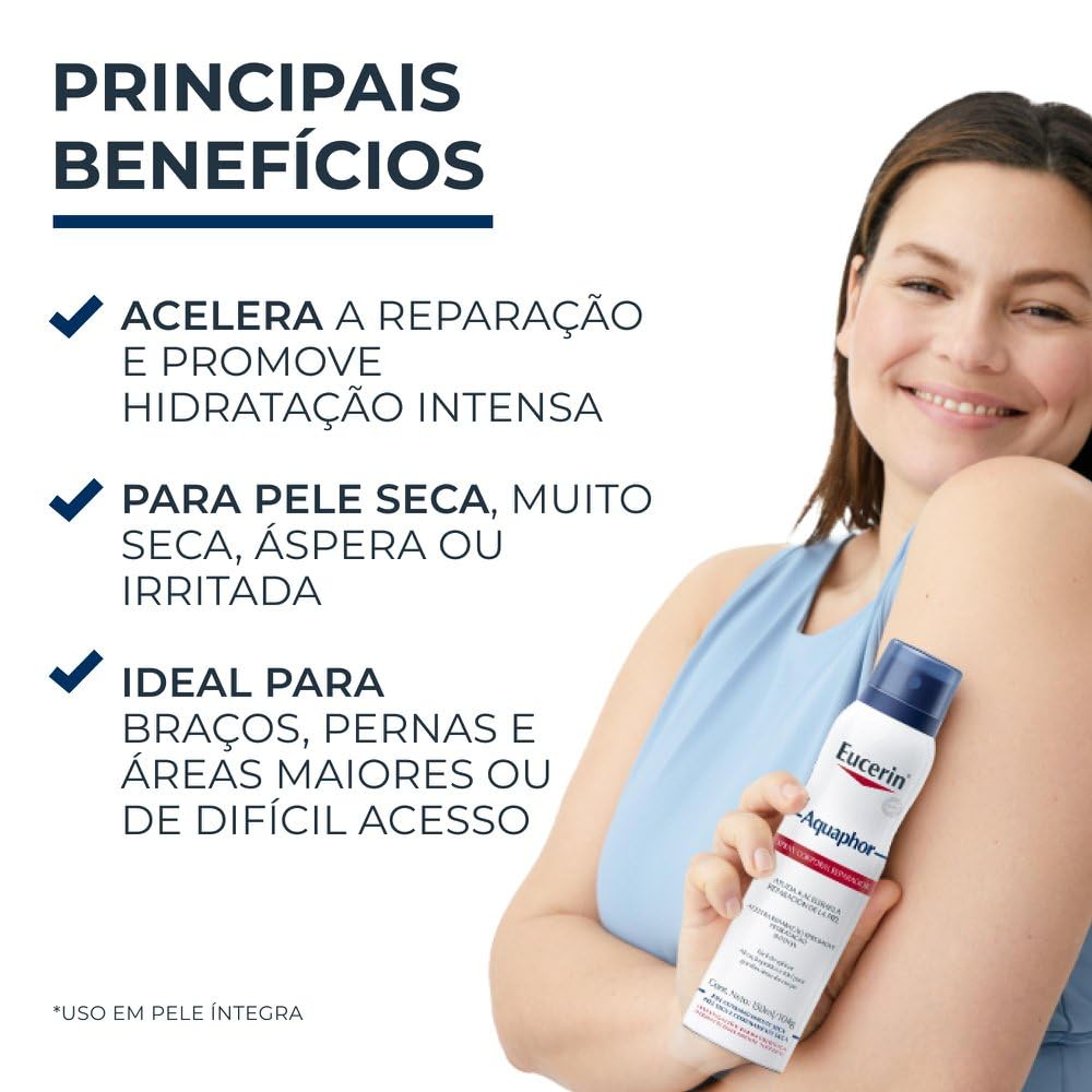 Eucerin Aquaphor Spray Reparador 150Ml, para piel extremadamente seca o agrietada