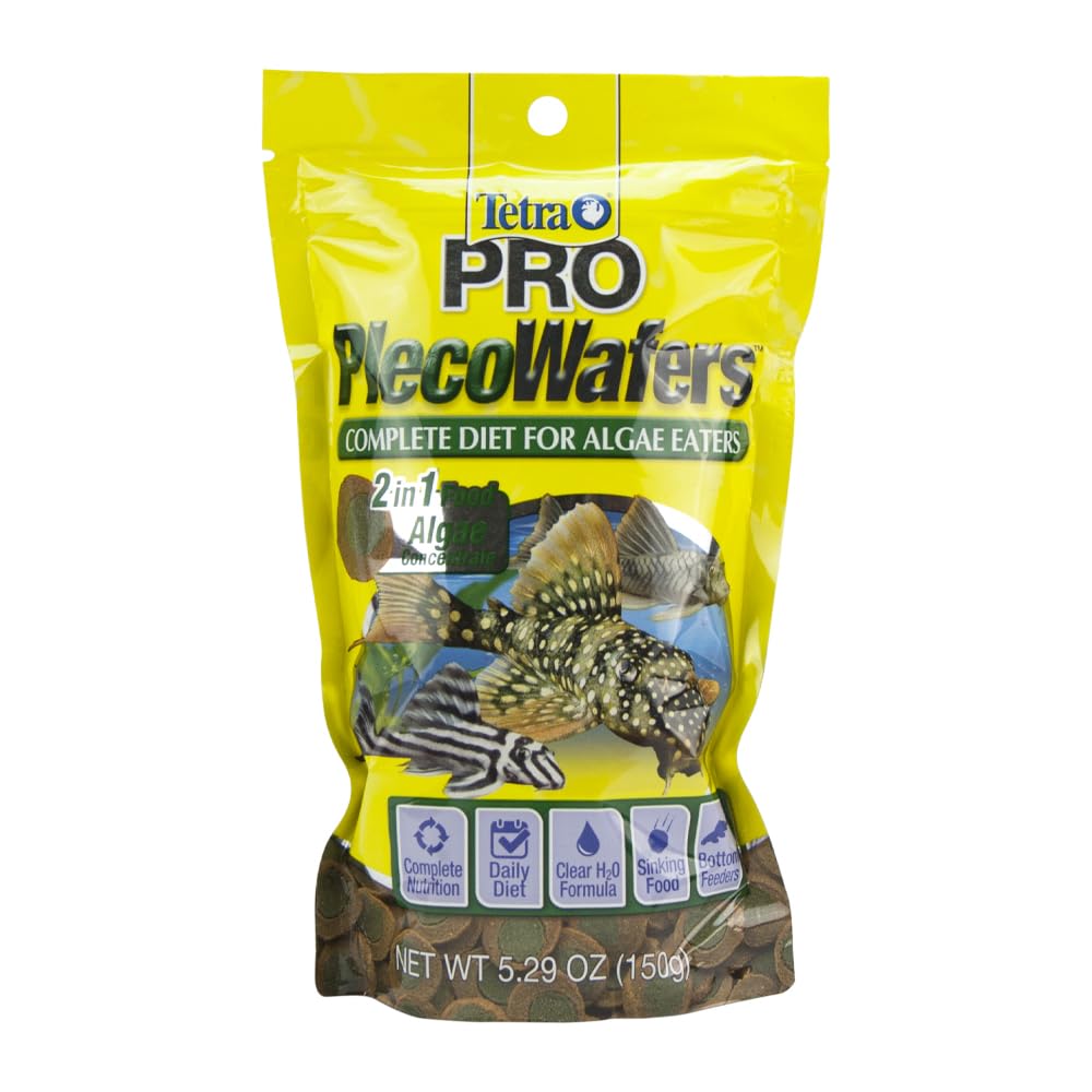 Tetra Pleco Wafers Algae Veggie Alimento para Peces de Fondo