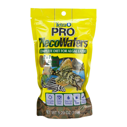 Tetra Pleco Wafers Algae Veggie Alimento para Peces de Fondo