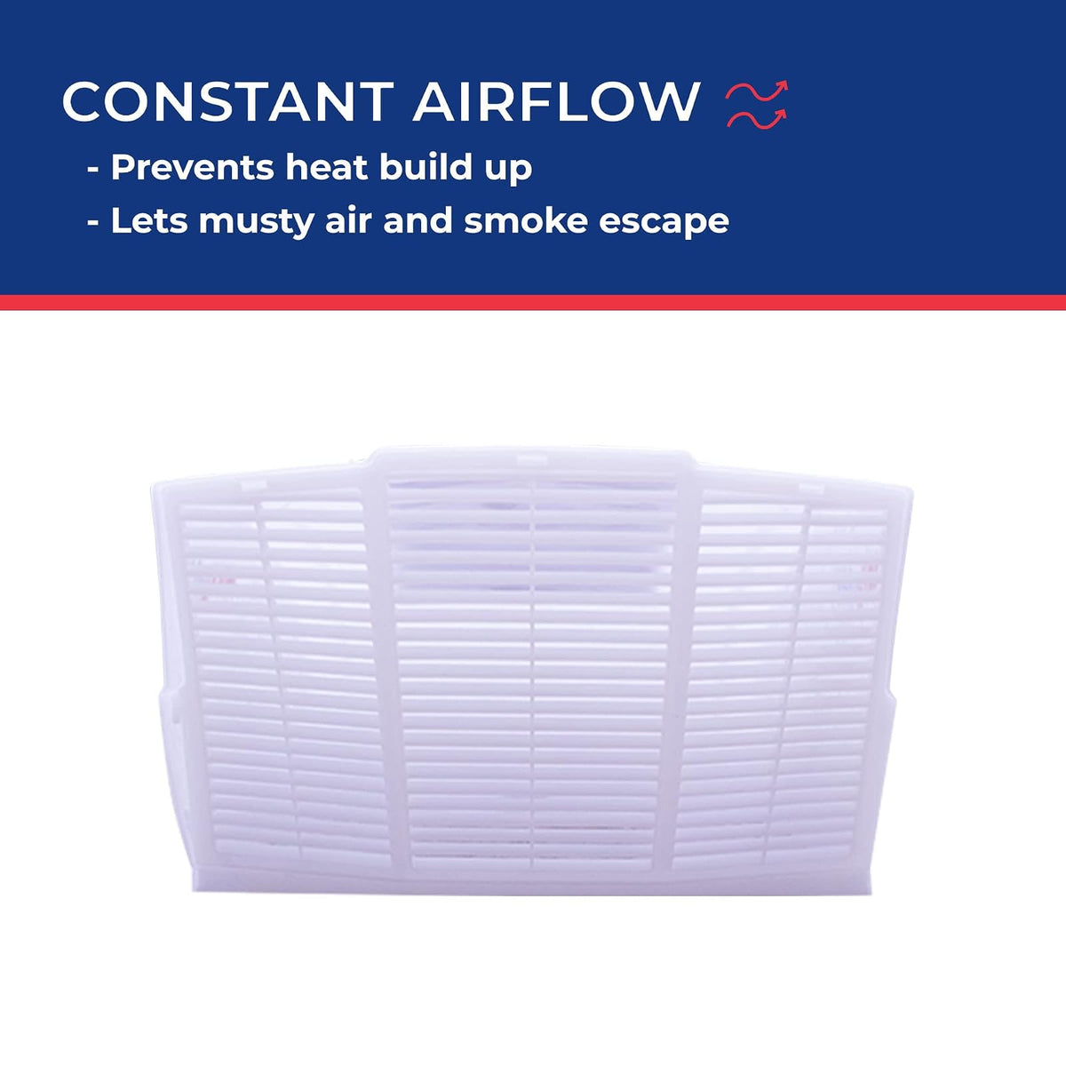 Maxxair fanmate Cover con EZ Clip Hardware, Blanco