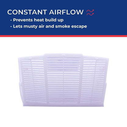 Maxxair fanmate Cover con EZ Clip Hardware, Blanco