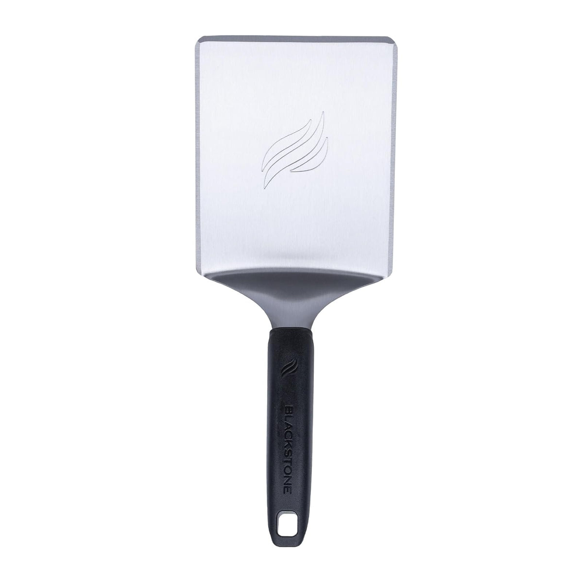Espátula para Hamburguesas Grande De Grado Alimenticio | Mango de plástico resistente, acero inoxidable, 4x5 pulgadas, accesorios de plancha plana, rascador de parrilla