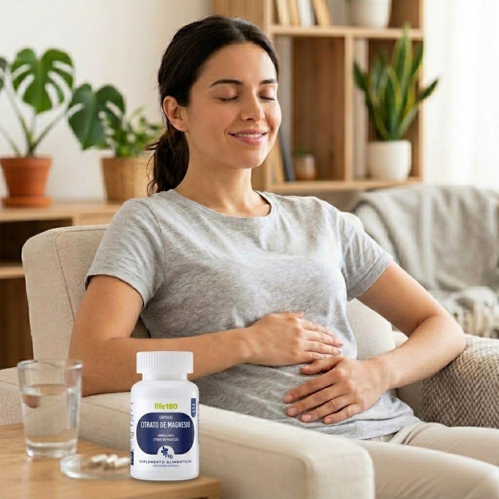 Life180 Dúo Citrato de Magnesio Pack de 2 Piezas, 60 Cápsulas C/U | Suplemento Alimenticio para el Soporte Muscular, Activación de energía y Bienestar Digestivo