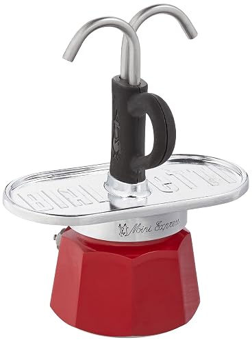 Bialetti - Set Mini Express Magritte, Set Incluye Cafetera, 2x Tazas de 28 Oz, 2x Vasos, No Apto para Inducción, Metal, Amarillo