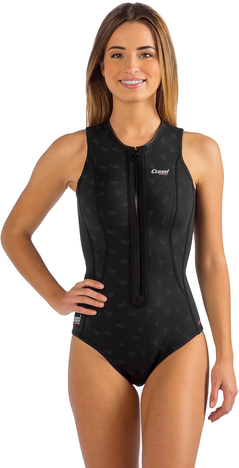 Cressi Traje de Neopreno Corto de 2 mm para natación, esnórquel, Paddleboarding, Cortes ergonómicos, Cremallera Frontal, Termico: diseñado en Italia